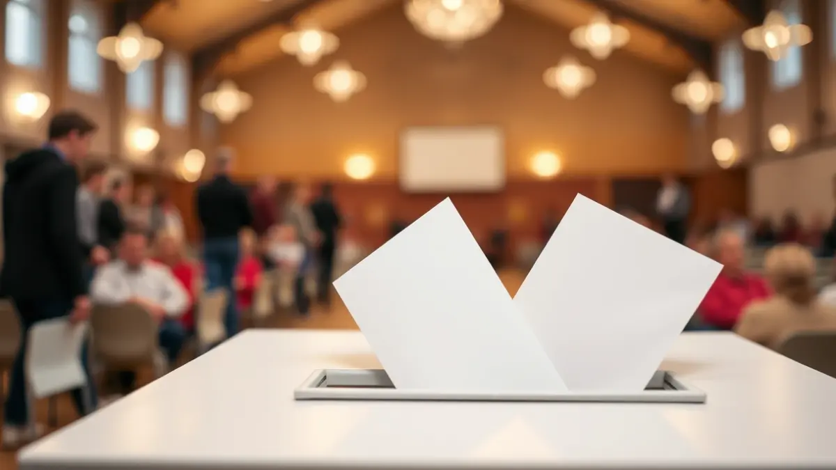 Generic image: A ballot box with folded papers inside, symbolizing citizen participation.