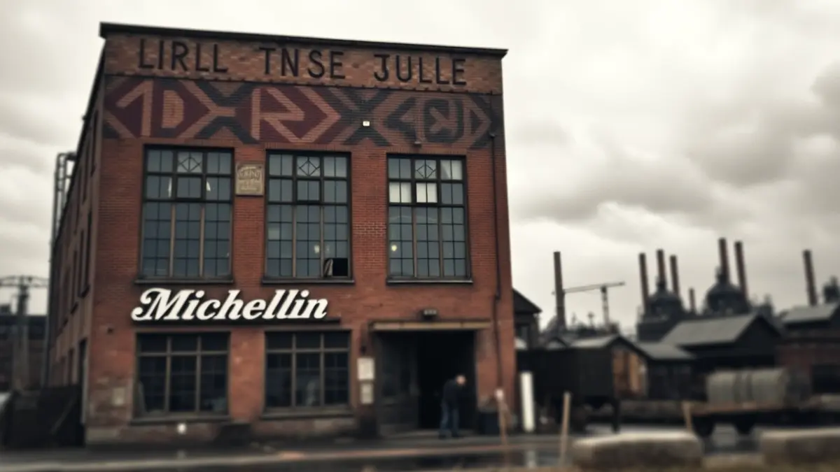 Imagen genérica del exterior de la fábrica de Michelin, evocando la huelga histórica.