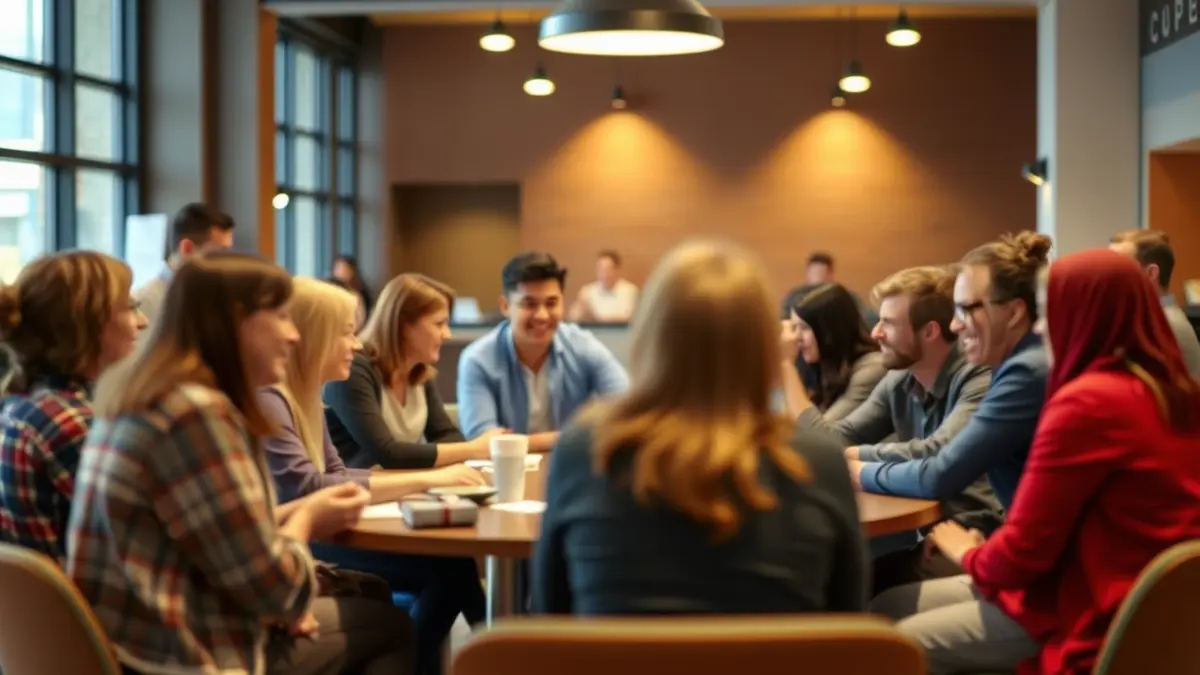 Irudi generikoa migrazioari eta elkarbizitzari buruzko eztabaida baten.