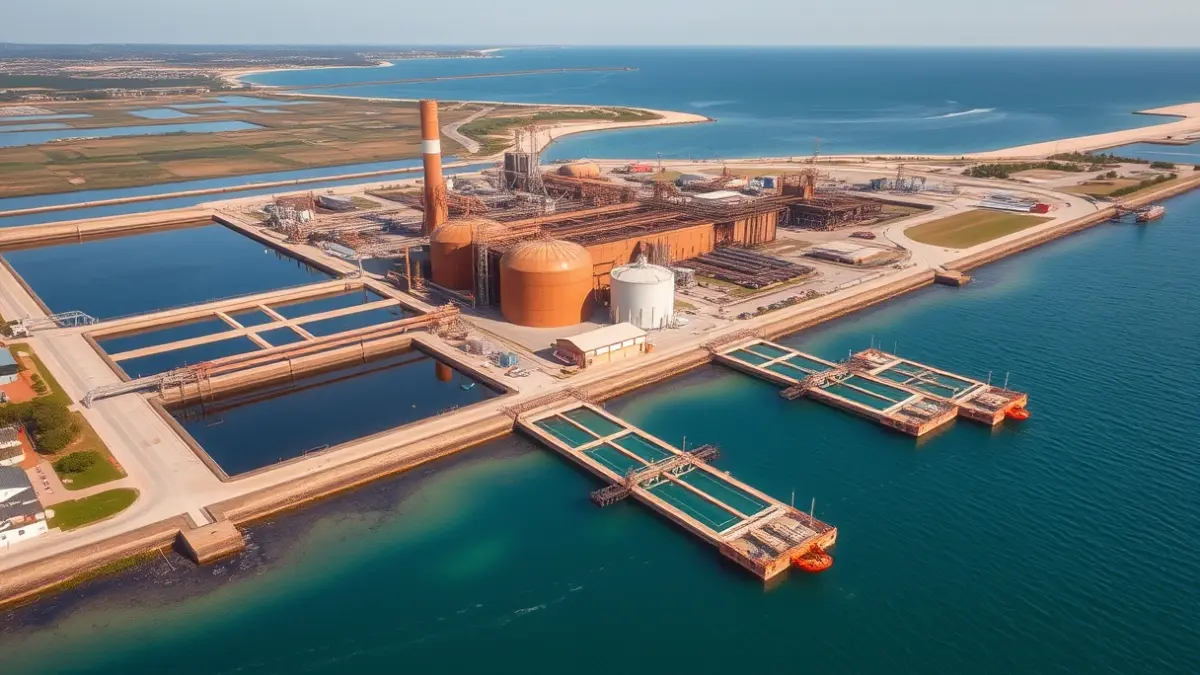 Project to develop an aquaculture park in the old Lemoiz power plant facilities.