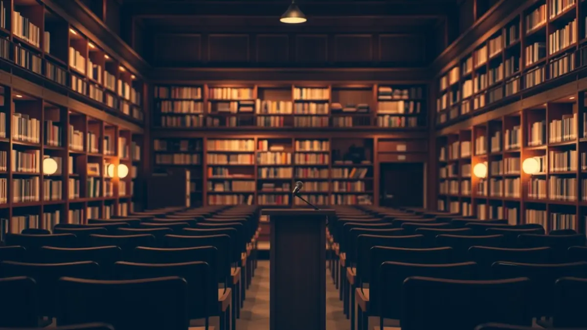 Generic image of a library with a cozy reading atmosphere.