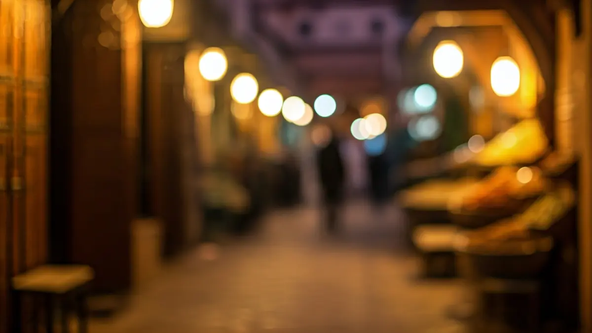 Irudi generikoa Marokoko hiri bateko souk batean, kolore eta usain biziekin.