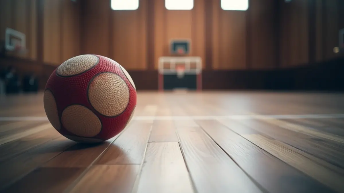 Imagen genérica de una pelota en una cancha de pelota vasca.