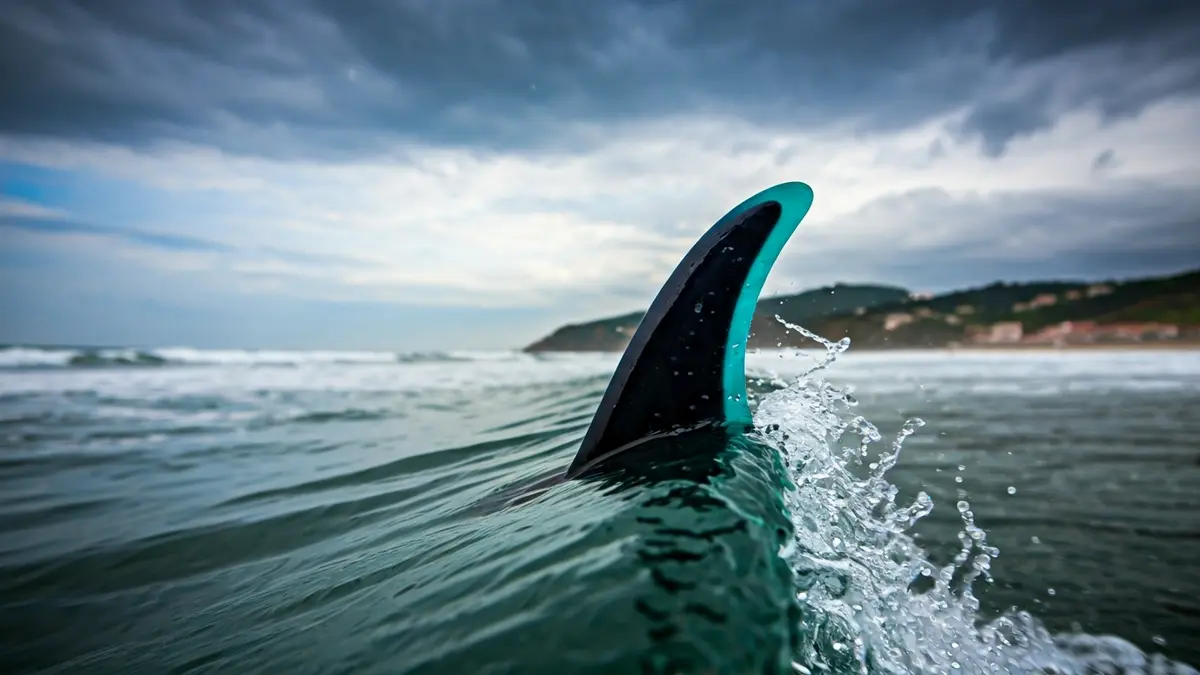 Irudi generikoa olatu handi batean surf-taula baten hegatsa erakusten duena, itsasoko erreskate baten testuinguruan.