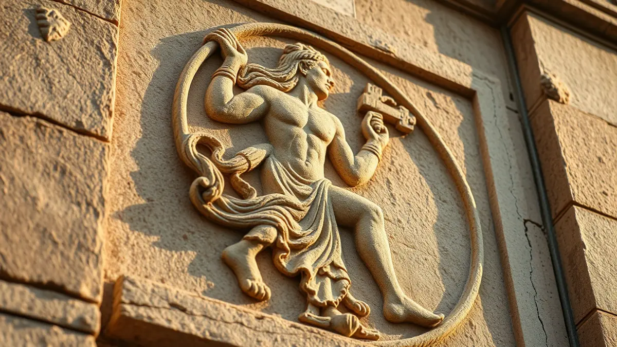 Imagen genérica de un antiguo relieve en la fachada de la Universidad de Oñati.