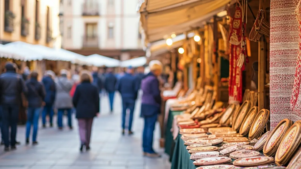 Generic image of an artisan market stall, displaying various products.