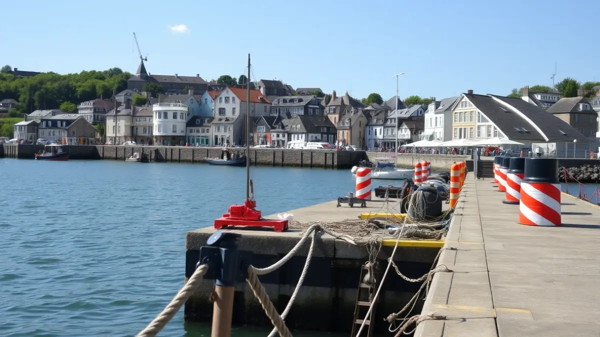 Imagen genérica de las obras en el muelle pesquero de Orio.