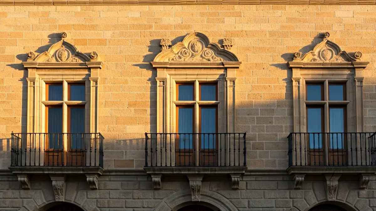 Orozko udaletxearen fatxada, egurrezko frontoi itxitura berriarekin