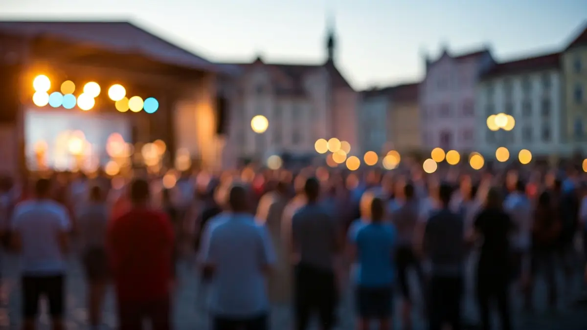 Generic image depicting an outdoor concert atmosphere, with people enjoying music.
