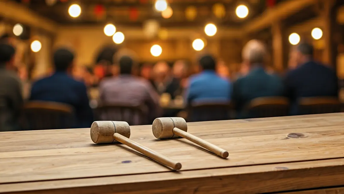 Txalaparta instrumentu tradizionala, sagardotegi bateko giro alaian.