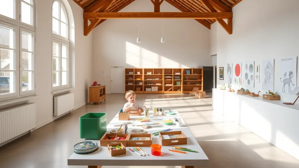 Generic image of a spring family workshop, depicting creative activities.