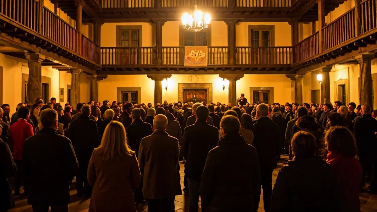 Welcome event at Urnieta town hall for new residents.