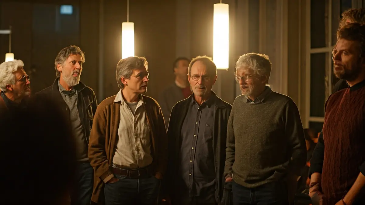 Generic image of elderly people participating in a conversation.