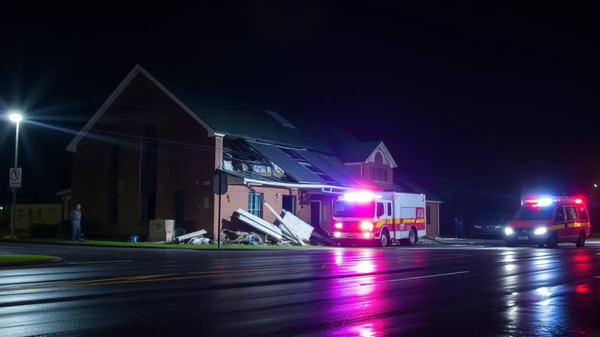 Generic image of a collapsed roof of an old building on Labeaga street in Urretxu.
