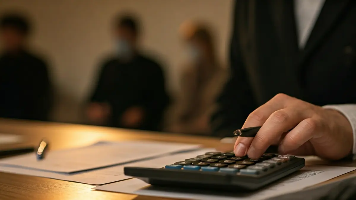 Irudi generikoa udal aurrekontuen kudeaketarena, kalkulagailu bat eta finantza-dokumentuak erakusten dituena.