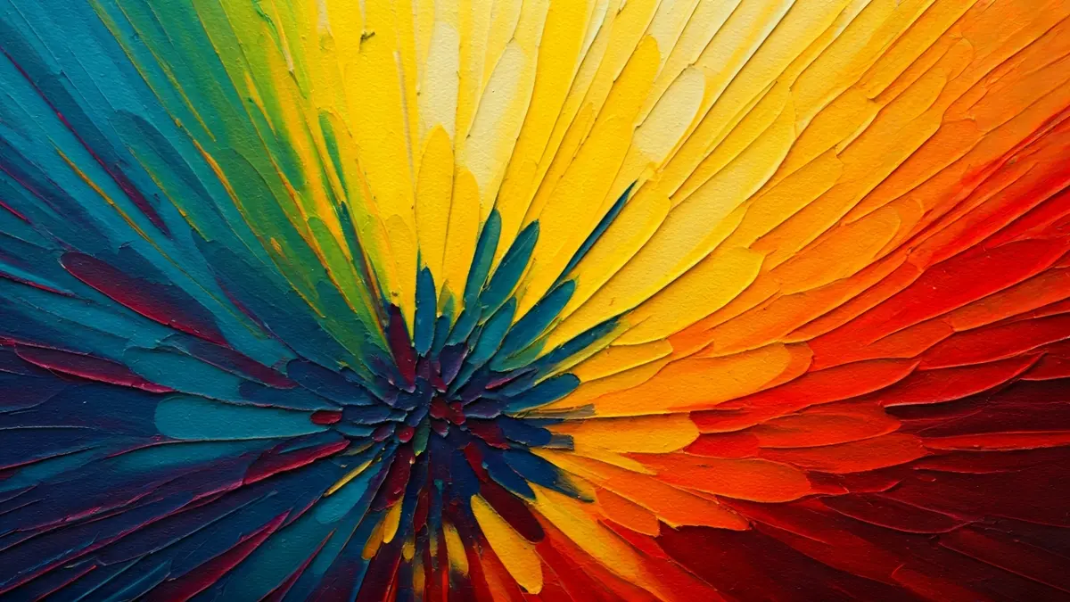 Jokin Eizagirreren 'Polen' erakusketako olio-pintura baten irudi hurbila.