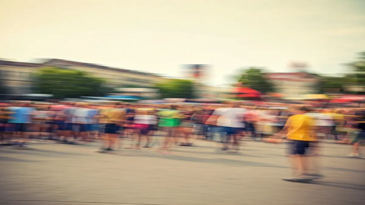 Generic image representing summer activities, with vibrant colors and blurred shapes.