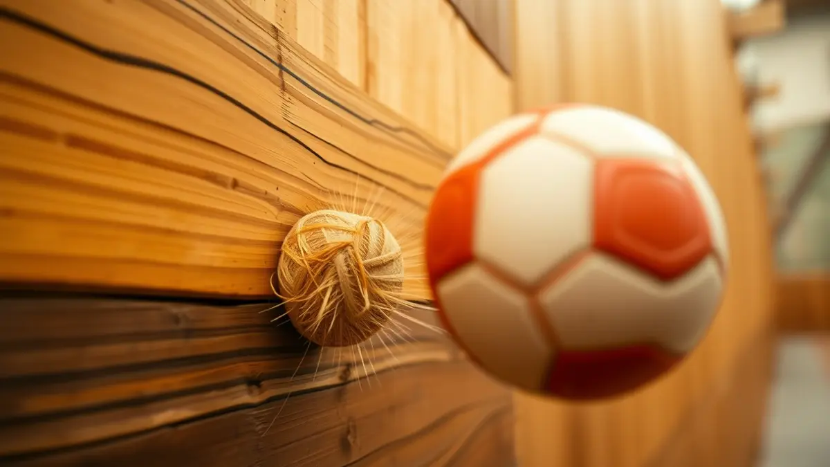 Pilota bat frontoiaren aurka jotzen, pilota partidu baten irudi generikoa.