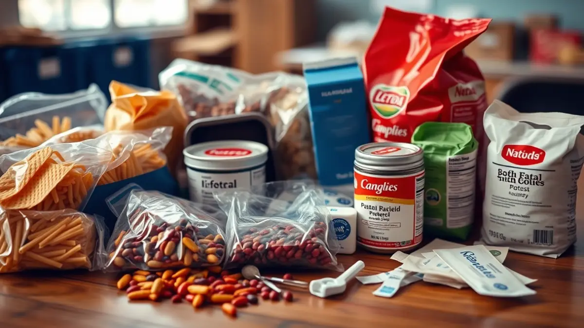 Imagen genérica de una recogida de alimentos y material sanitario.