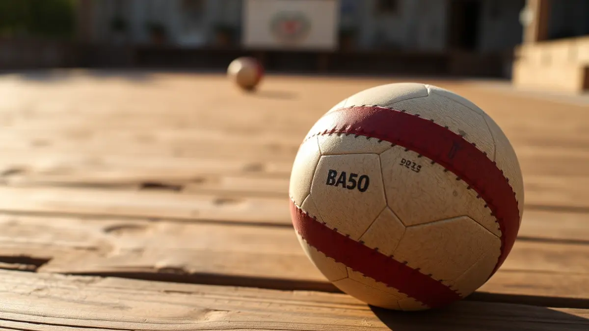 Pilota bat frontoi batean, pilota txapelketa baten irudi generikoa.
