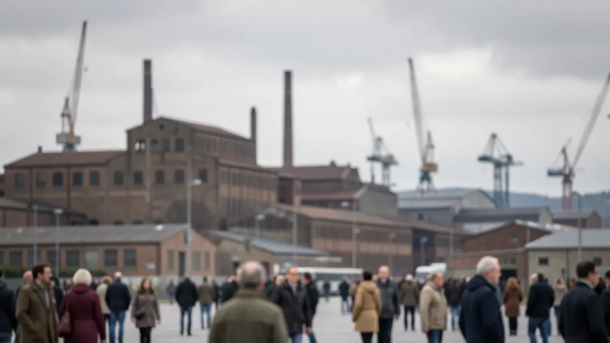 Industria-paisaia Bizkaiko Ezkerraldean.