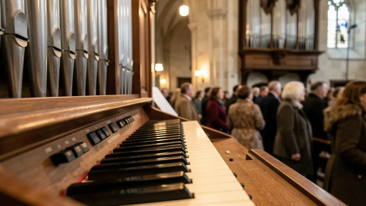 Imagen genérica: teclado de un órgano dentro de una iglesia.