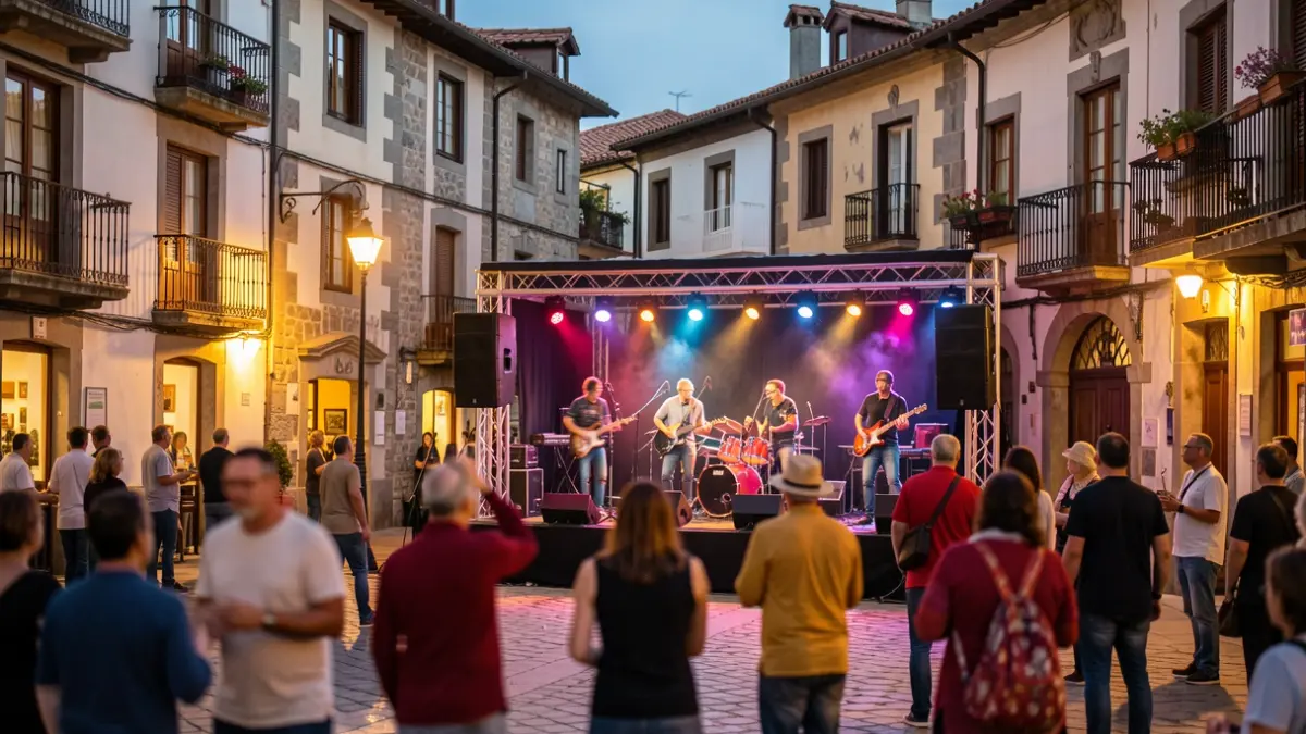Imagen genérica de ambiente callejero en un festival de blues.