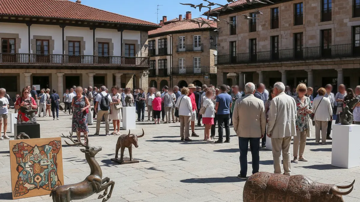 Public exhibition of artworks featuring animal representations.