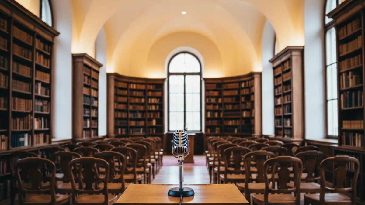 Imagen genérica de una biblioteca con un ambiente de lectura acogedor.