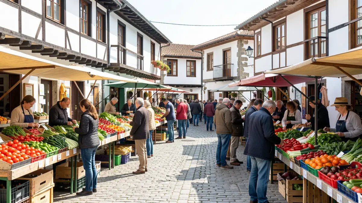 Imagen genérica de un mercado en el País Vasco.