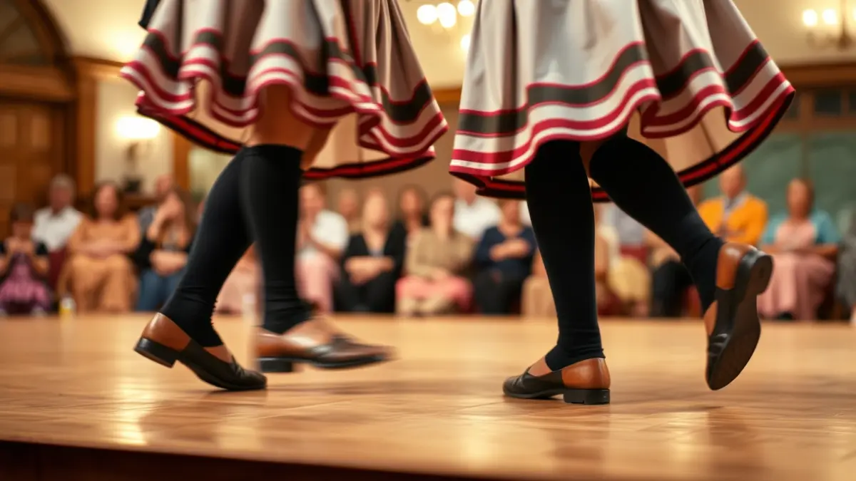 Generic image: Traditional Basque dancers on a stage.