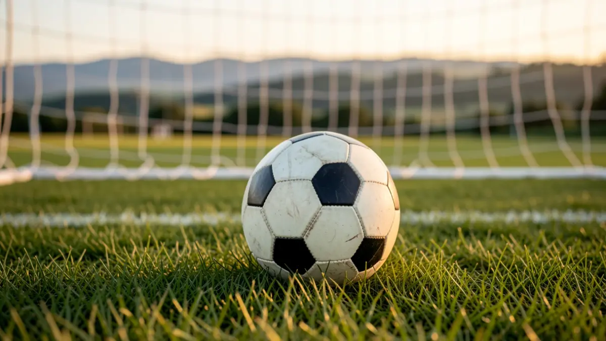 Futbol zelai baten inguruko irudia.