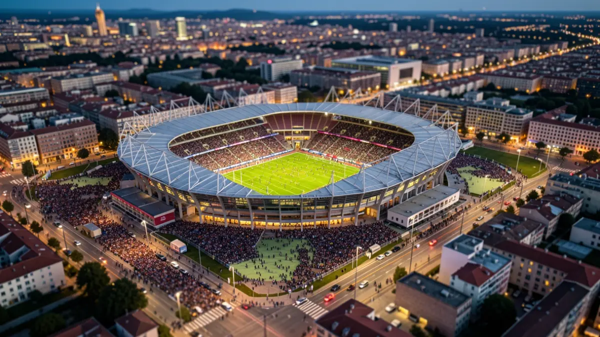 Irudia generikoa da, San Mames estadioa eta inguruko hiria erakusten dituena.