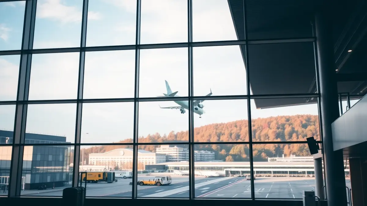 Imagen genérica del aeropuerto de Bilbao, representando las nuevas conexiones aéreas.