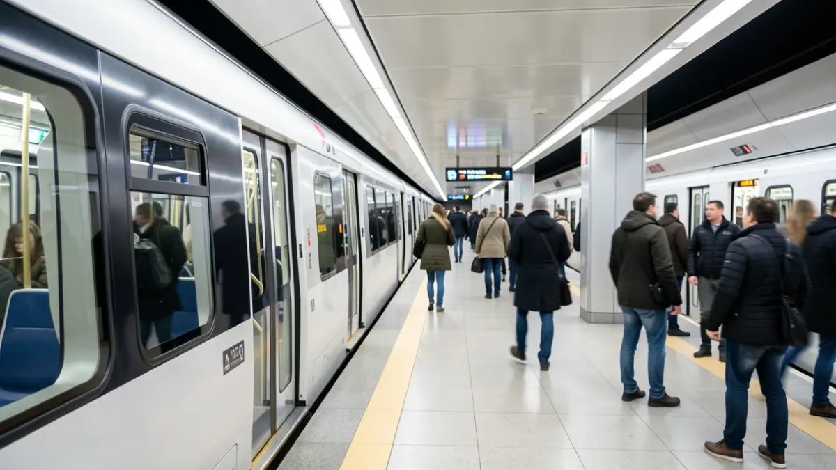 Generic image of metro renovation works.