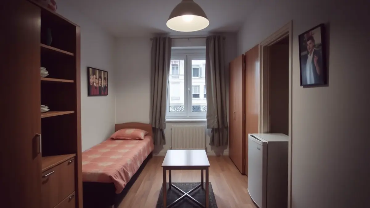 Generic image of a small apartment in Bilbao, representing limited space and high rental cost.
