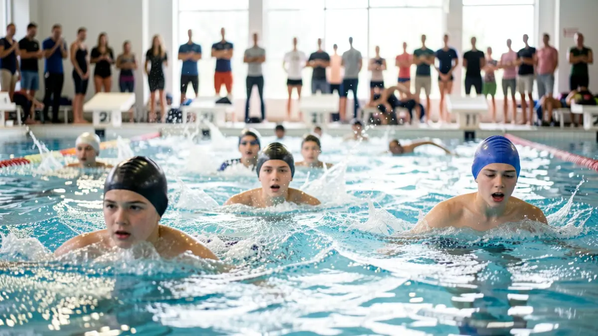 Imagen genérica de una competición de natación.