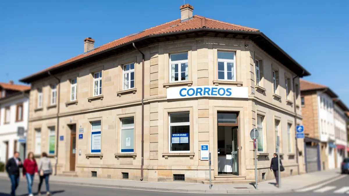 Irudi generikoa: Correos bulego bat Gasteizen.