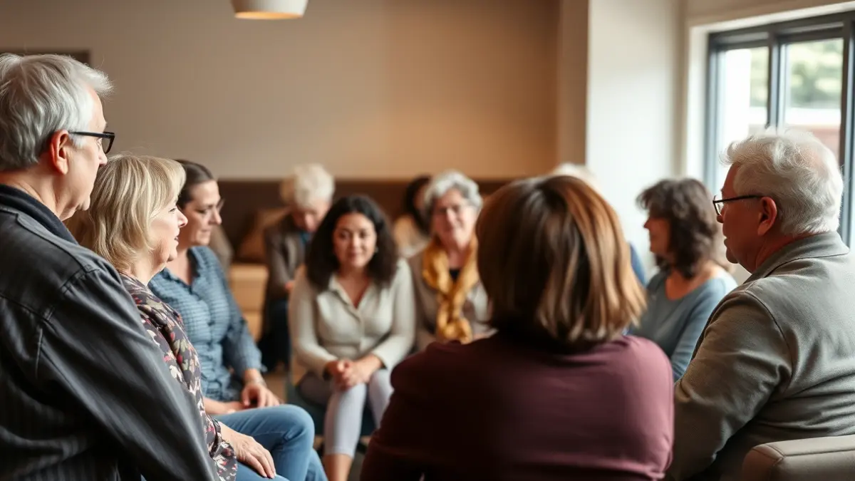 Imagen genérica: Personas mayores participando en un taller, representando un curso de gestión emocional.