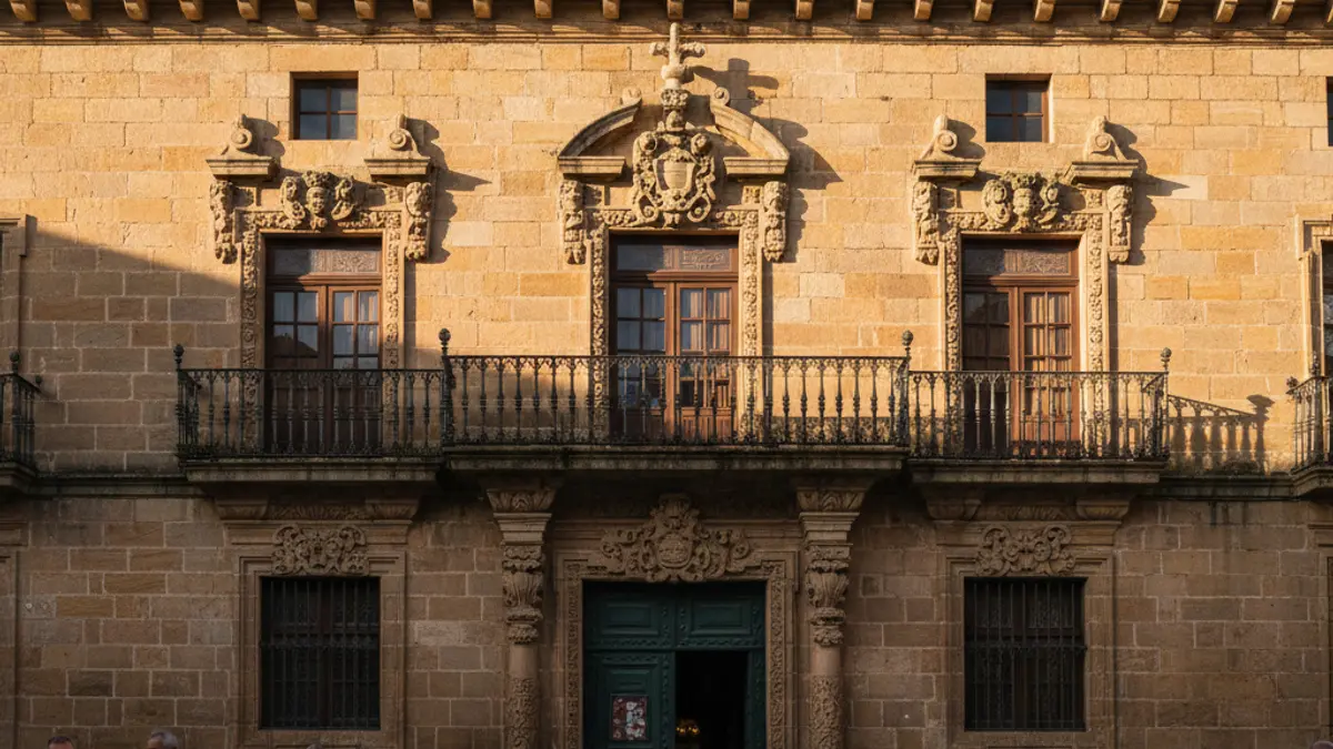 Imagen genérica del exterior del ayuntamiento de Durango, bajo la luz del sol.