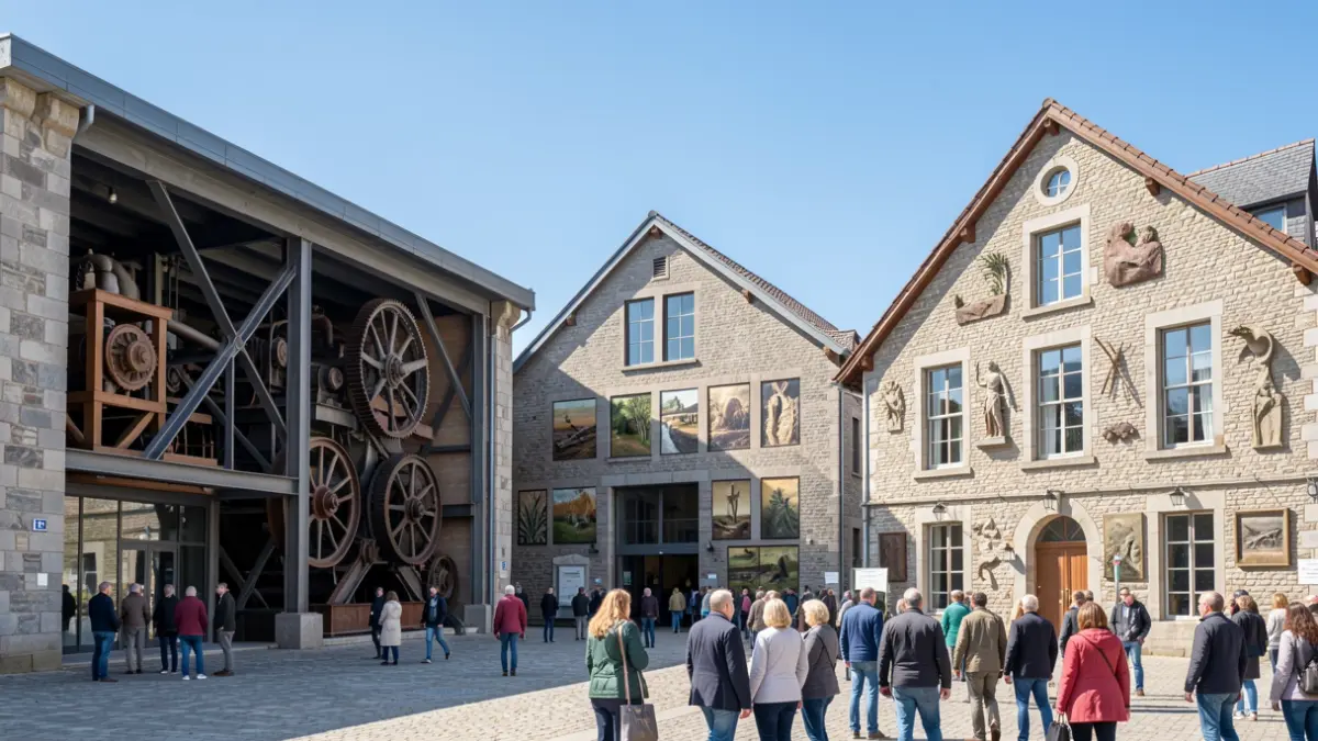 Irudi generikoa hiru museoen kanpoaldea erakusten duena.