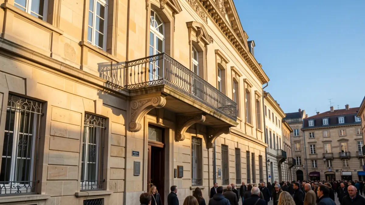 Imagen genérica de la fachada de piedra de un ayuntamiento de Euskadi.