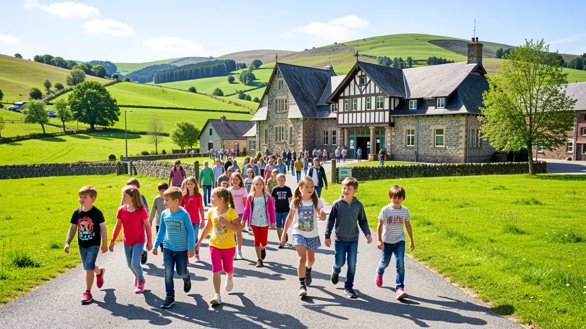 Generic image of children walking to school.