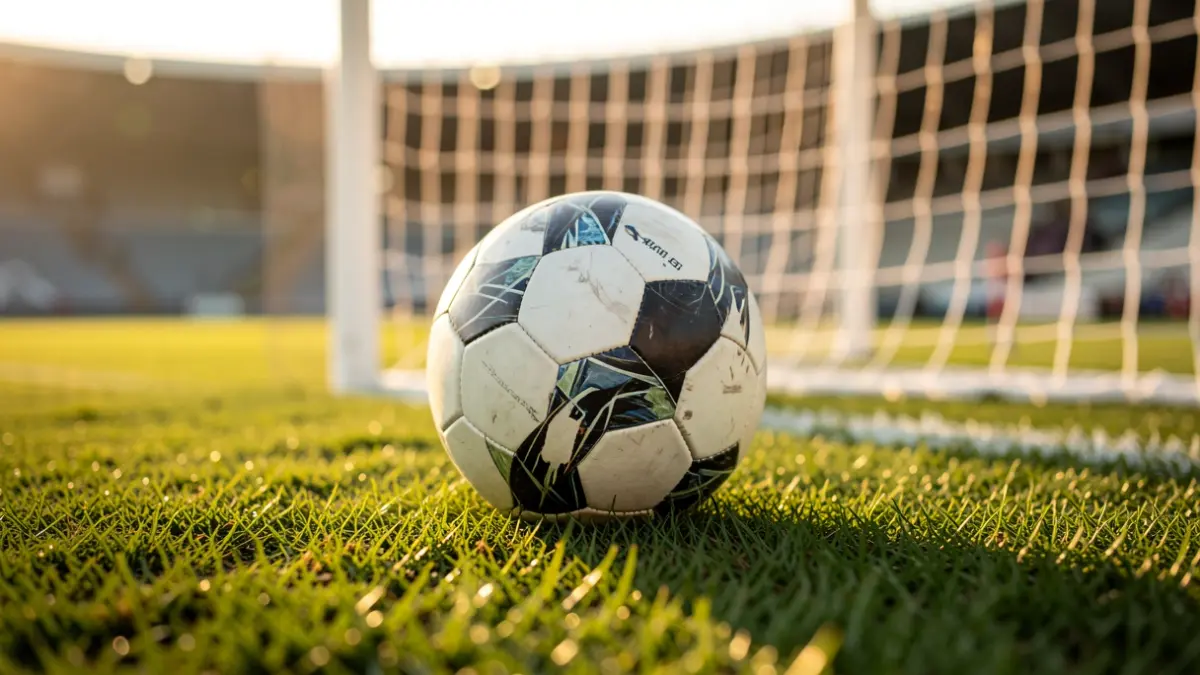Futbol zelaiaren inguruko irudia.
