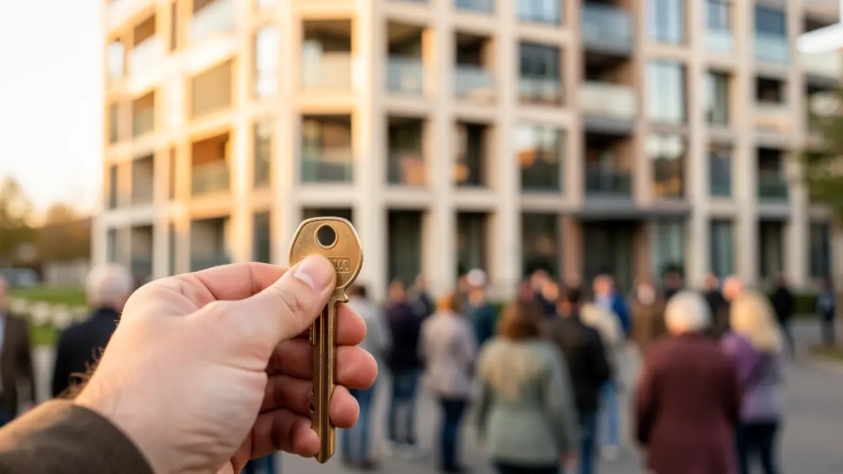 Generic image of a protected housing key.