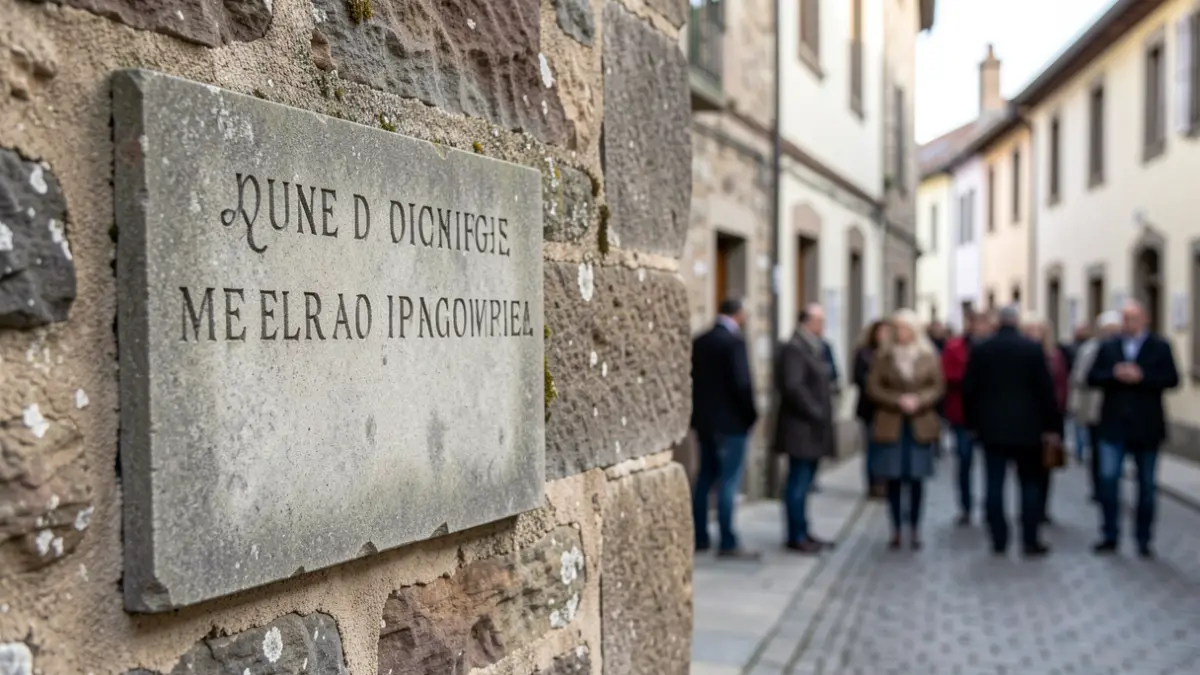Galdakaoko memoria historikoaren plaka bat.
