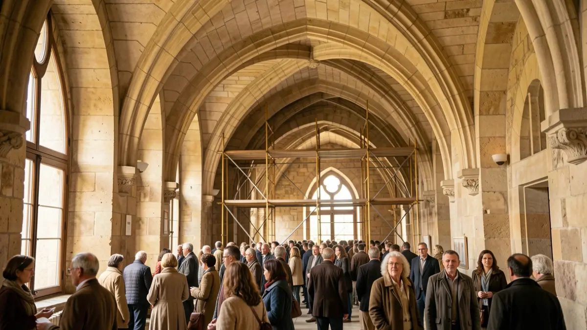 Imagen genérica: interior de un edificio que muestra patrimonio histórico y trabajos de restauración.