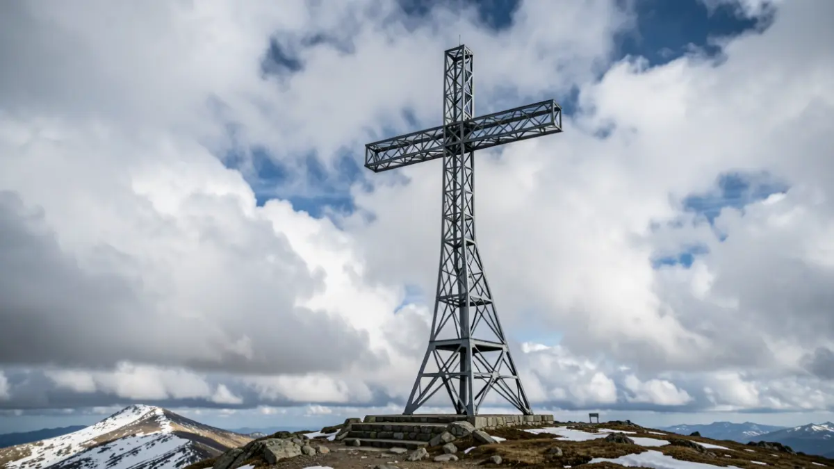 Irudia generikoa da, mendiko gurutze bat erakusten duena.