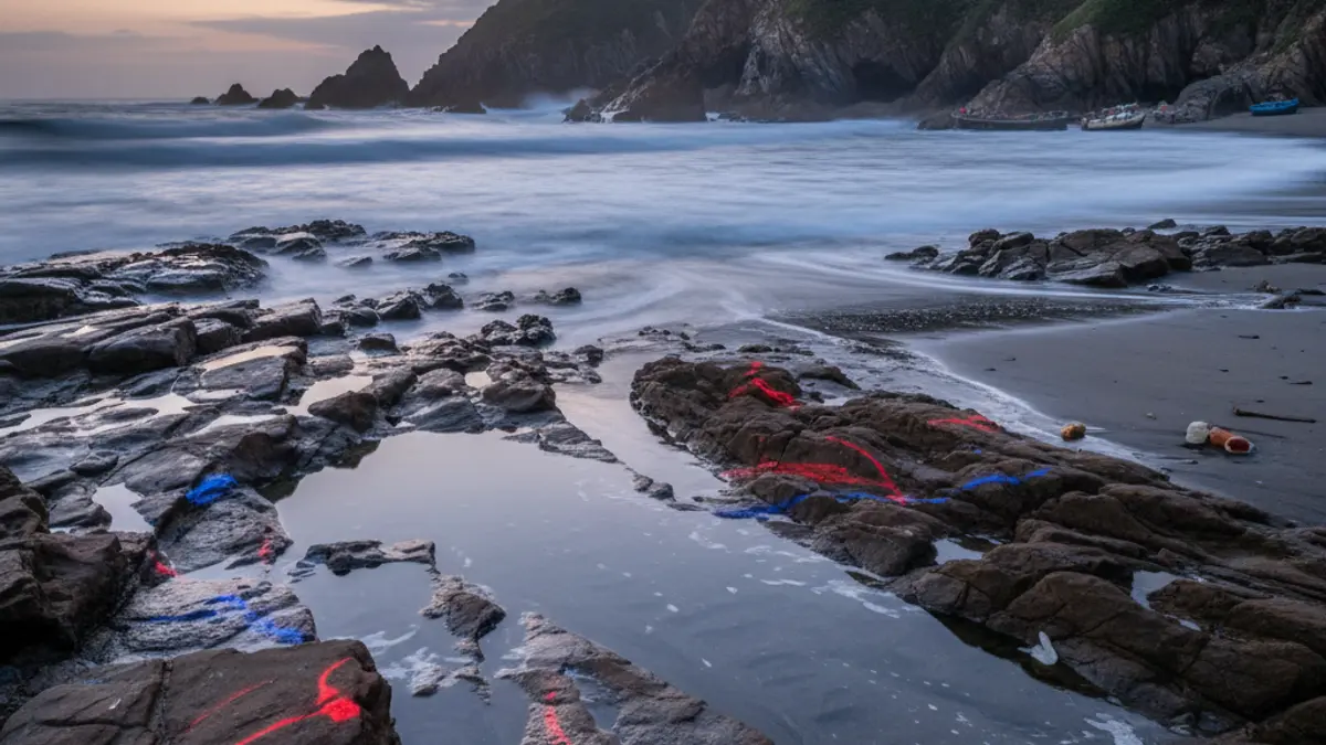 Generic image of a rescue operation for people trapped by high tide in Zumaia.