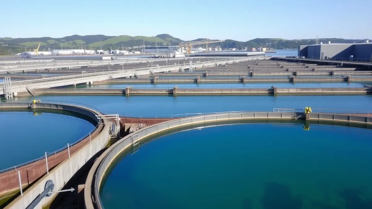 Image of an aquaculture facility to be built at the former Lemoiz nuclear power plant.